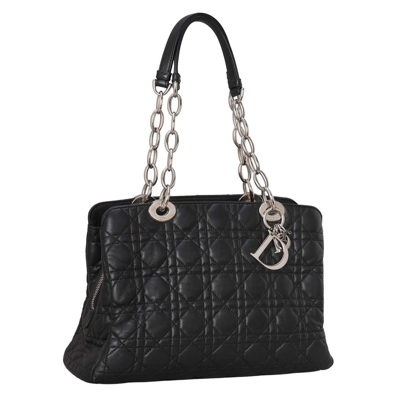 CHRISTIAN DIOR(USED)디올 까나쥬 체인 숄더백
